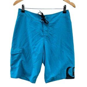 Quiksilver Board Shorts Mens 30‎ Blue Polyester Pocket